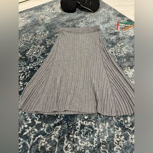 Anthropologie beautiful gray midi skirt